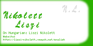 nikolett liszi business card